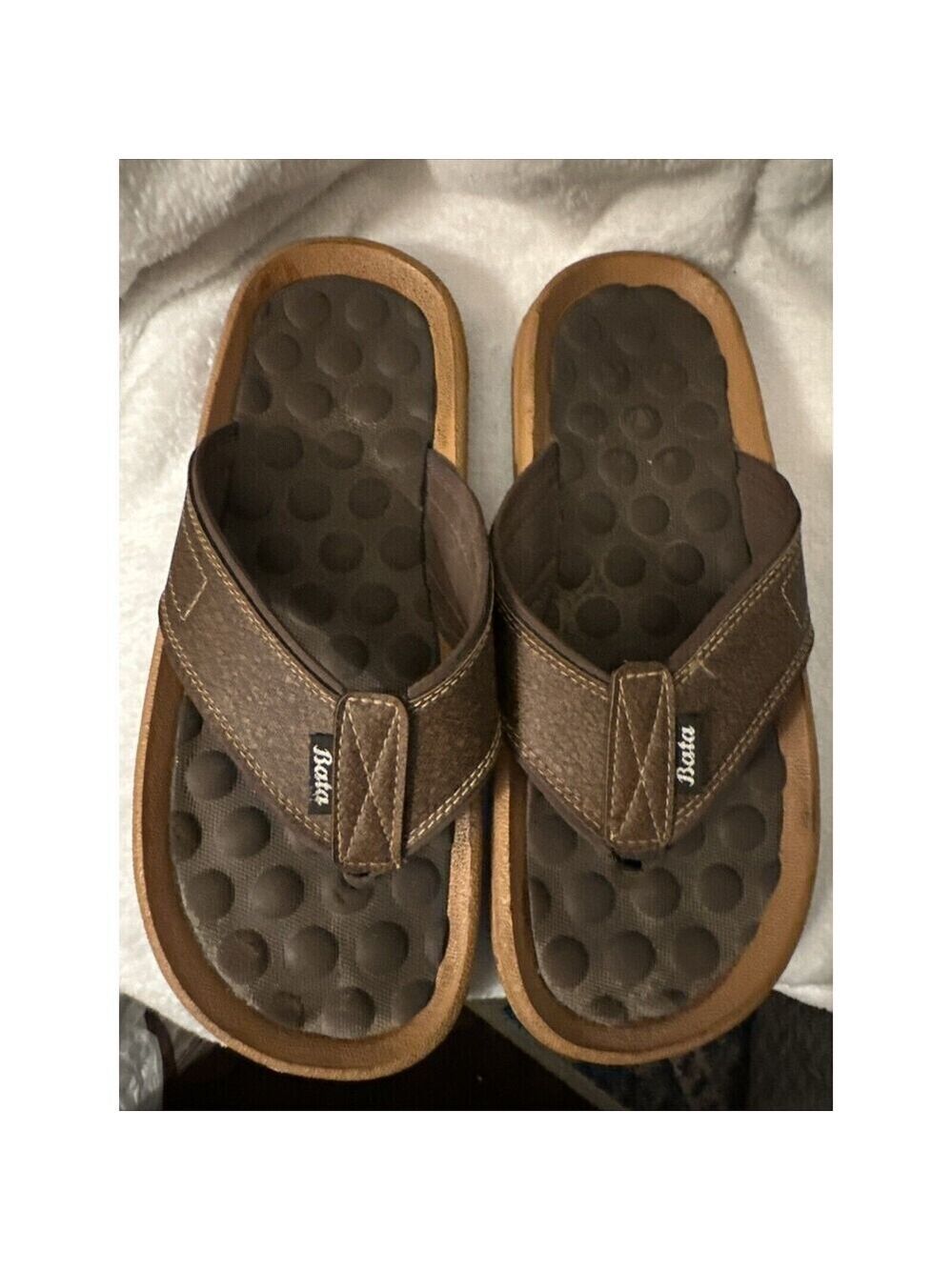 BATA Men's Hawaii Thong Flip - Flops PULL ON Sole synthetic Slip -On Daily Wear